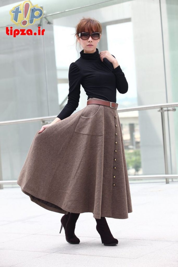 دامن بلند و بلوز