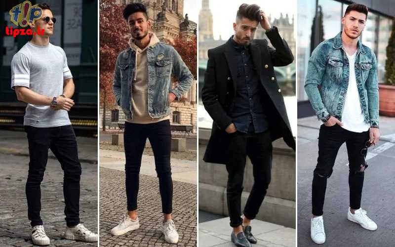 چه چیزی با شلوار جین مشکی مردانه بپوشیم؟