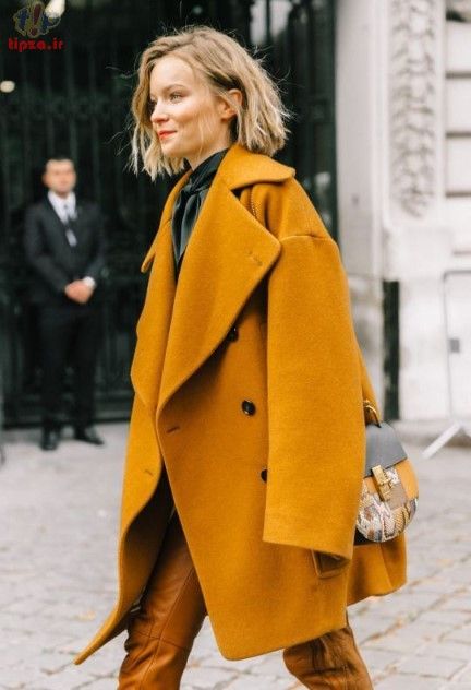 ایده لباس بیرونی رنگارنگ برای پاییز