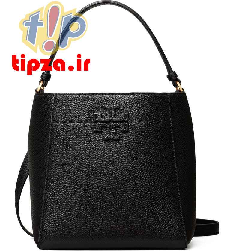 کیف سطلی چرمی کوچک Tory Burch McGraw