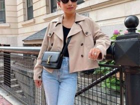 استایل شلوار جین با کت رنگ شتری شیک برای پاییز و زمستان 2026