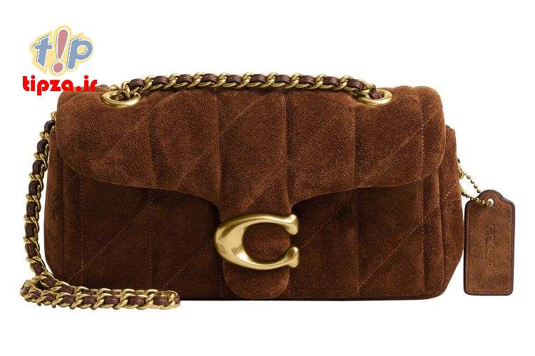 کیف رودوشی جیر دوخته شده Coach Tabby